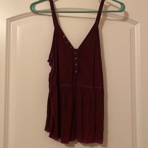 American Eagle Maroon Tank